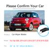 For Fiat 500L 2014~ Front Rear Set Kit Wiper Blade Brushes Cutter Rubber Cleaning Window Windshield Windscreen
