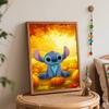 Disney Stitch autumn pumpkin oil painting art set handmade diy gift home decoration