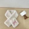 Thick Warm Children Winter Scarf Plush Shawl Scarves Cute Cross Neck Scarf