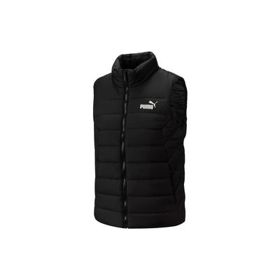 Solid Color Logo Zip Stand Collar Short Vest Women Vest Black 672276-01