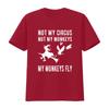 Not My Circus Monkeys Fly Funny Witch Flying T Shirt S 5xl Vintage Designer Clothes Stylish Slightly Breathable Fashion