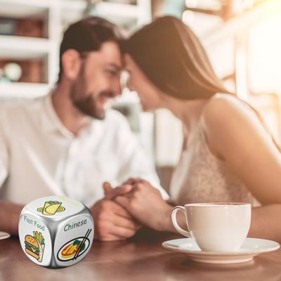 Yousheng Food Decision Dice 6 Sides Fast Food Chinese Sushi Mexican Steakhouse Italian Dinner Decider Dice Date Couple Valentine's Day Gifts