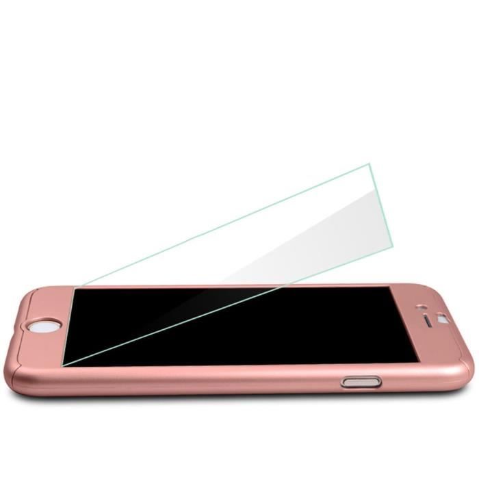 Coque - Phonillico® - iPhone 7 PLUS - Rose - Protection intégrale - Plastique dur