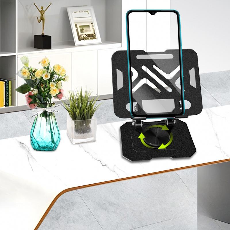 1Pc The New Model Is Suitable for Tablet Holder, Computer Folding and Rotating Desktop, Universal Student Online Class Conference, Metal Support.