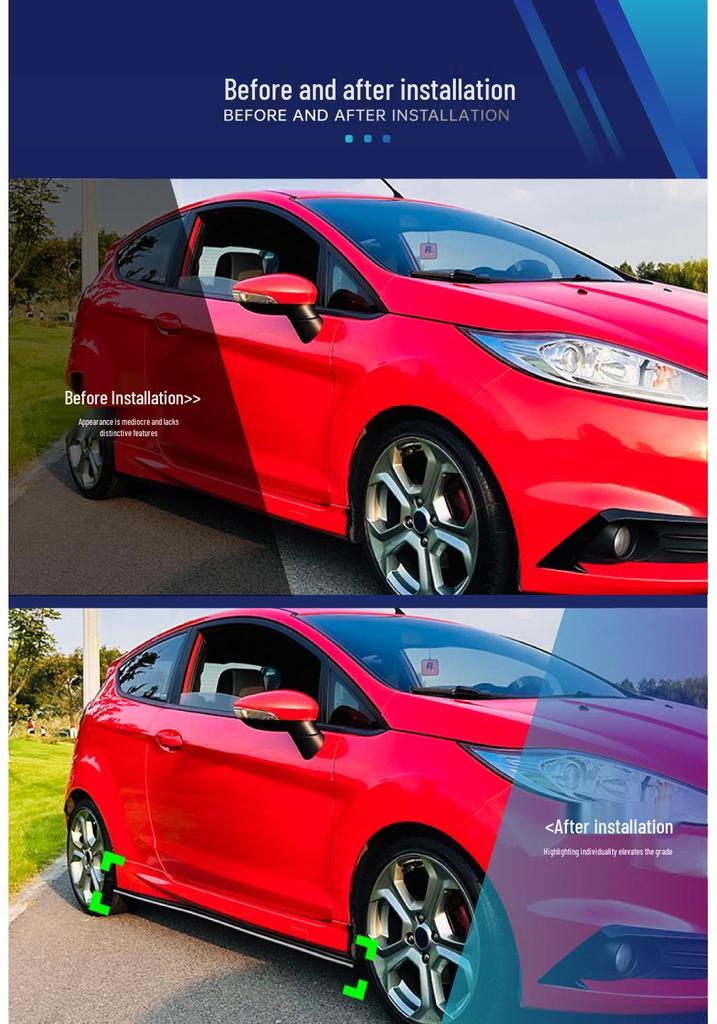 Ford Fiesta - Compact Side Skirts Body Kit