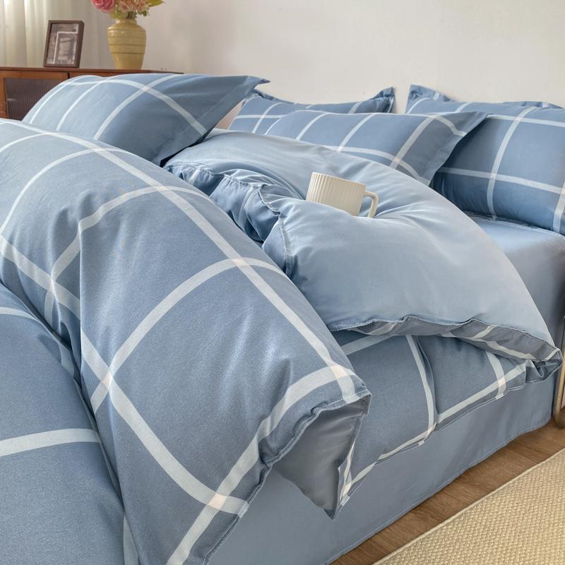 Autumn and winter new skin-friendly washable bedding four-piece dormitory student dormitory three-piece comfortable