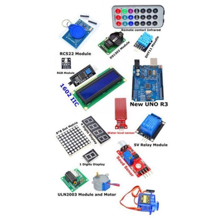 RFID Arduino-Compatible Carte UNO R3 Starter Kit De Démarrage,Le Plus Complet Mode Projet d'emploi Kit d'apprentissage