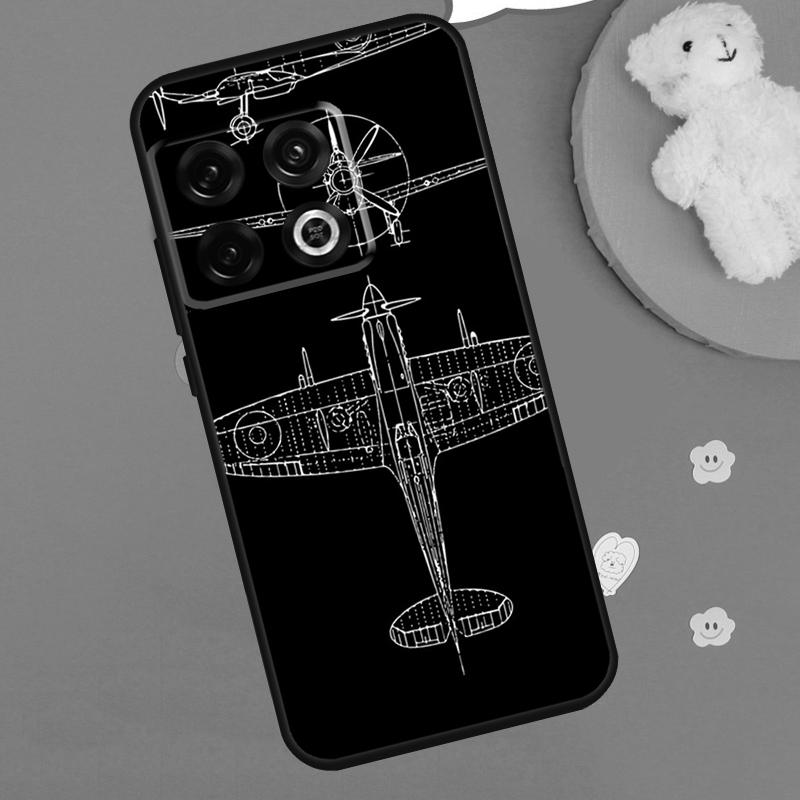 Airplane Aircraft Case For OnePlus 15 13 12 11 13T 13R 12R 10R 10T 8T OnePlus Nord 5 CE 4 3 Lite N20 N30 Funda