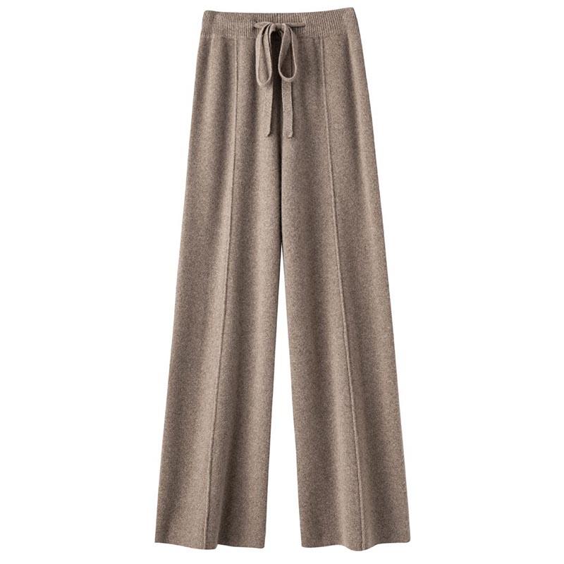 

Брюки женские эластичные с высокой талией, длинные, больших размеров, двухслойные утолщенные, тянущиеся, однотонные, универсальные, повседневные, джинсы с широкими штанинами XXL