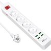 Power Strip - SANAG - 4 Outlets - 4 USB Ports - Overload Protection - 1.6M