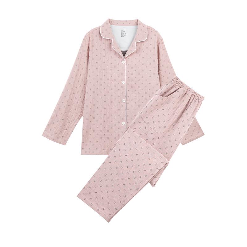 

MUJI хлопковая двухслойная пижама в японском стиле - женская серия Four Seasons Huayan Medium