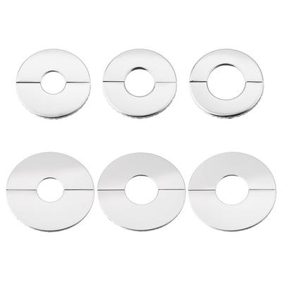 Torneira de aço inoxidável cromado capa decorativa acessórios torneira decoração tubo tampas de parede