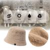 SIGGI Bucket Capelin Solid Cold Gift Idea Women's Hat, Hat, Wool, Thick, Casual, Slimming, Weather, Cycling, Fall/Winter, (M, Camel)
