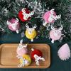 2 PIÈCES Clips en Bois de Rennes de Noël pour Notes Clip en Peluche Douce pour Porte-Photos pour Décoration de Sapin de Noël Mur de Photos 55KF