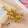 15-Piece Gold Powder Ball Christmas Tree & Wreath Ornaments