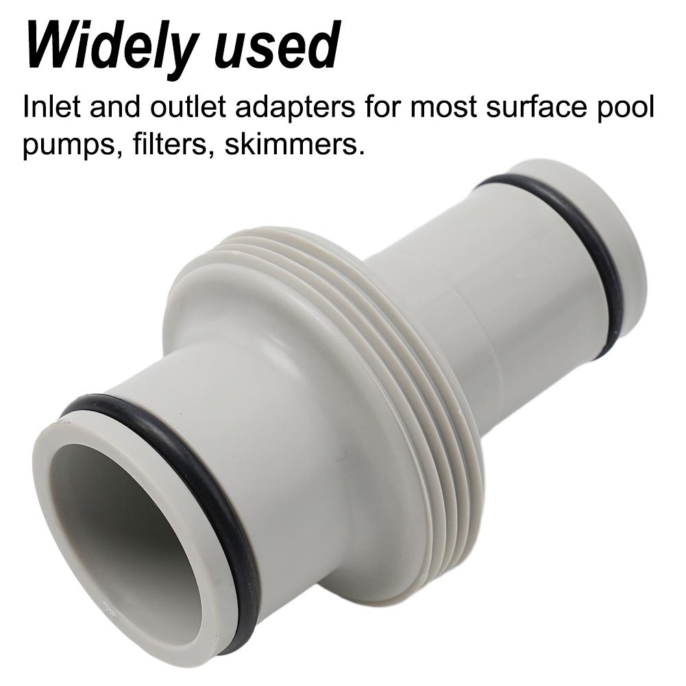 Connector For Intex Split Hose Plunger Valve Pool Part 1.5in To 1.25in Straight Connector Pool Adapter Straight Joint