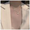 New Collarbone Chain Choker Style Fashion Temperament Opal Love Pendant Necklace Women