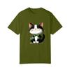 Women's Fashion Printed Round Neck Short Sleeve T-Shirt Pullover Top