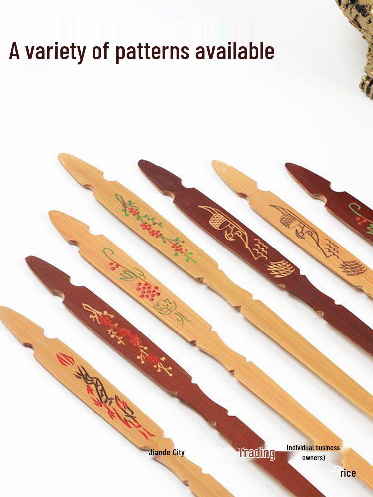 Palhetas e Teclas de Bambu Guzheng Premium - Acessórios de Chifre de Boi e Bambu Macio para Instrumentos Guzheng
