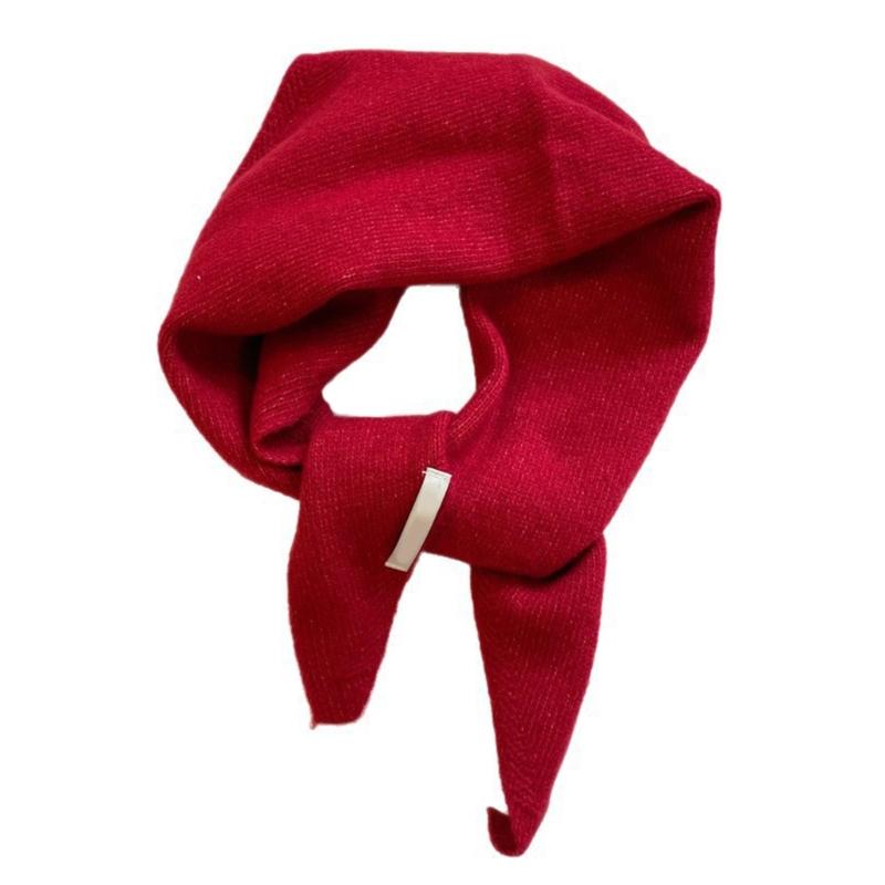 Multiple Functional Winter Scarf For Women Soft Weave Trilateral Plan Thin Fashion Addition For Cold Weather