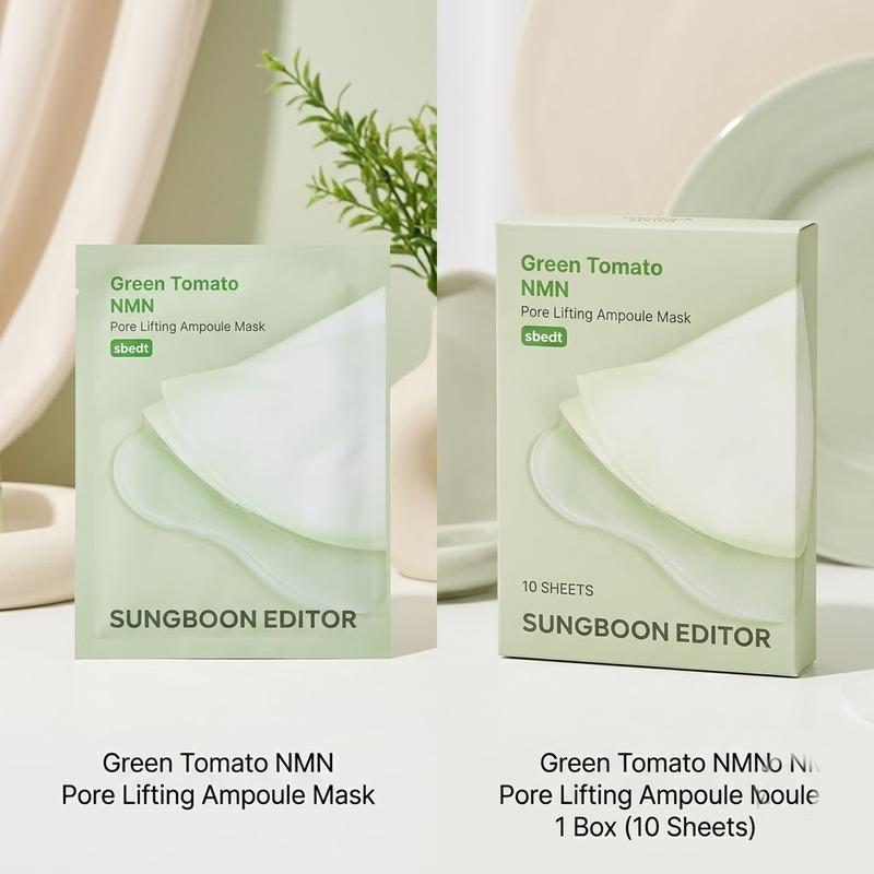 [SUNGBOON EDITOR] Green Tomato NMN Pore Lifting Ampoule Mask 1 Box (10 Sheets)