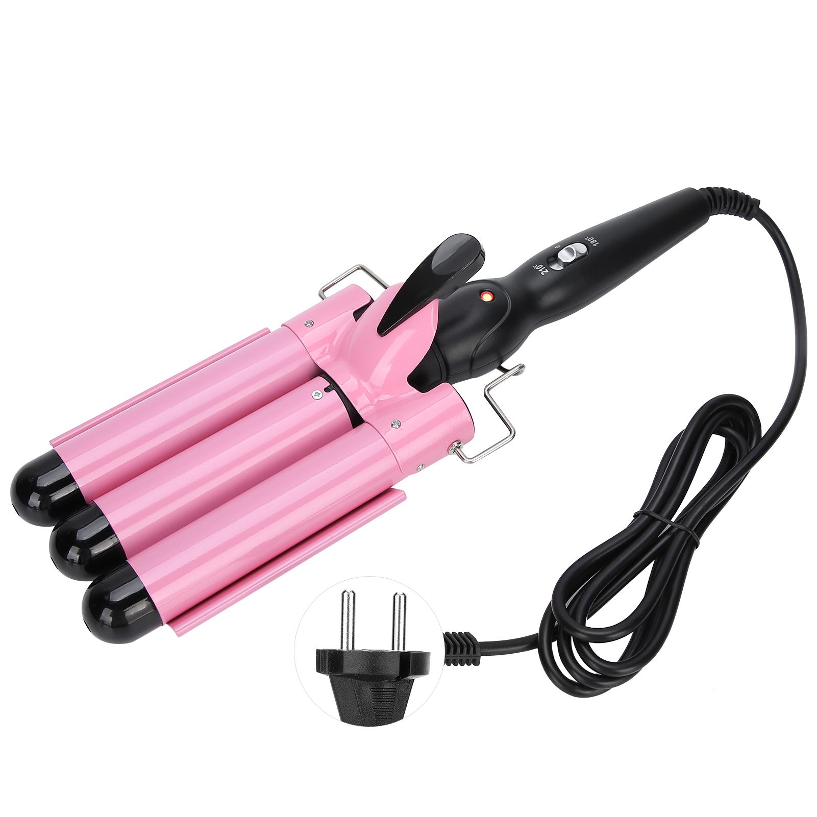 

Щипцы для завивки волос с 3 цилиндрами, регулируемые щипцы для завивки волос, щипцы для завивки волос, инструмент для укладки волос, 110 В ~ 240 В EU Plug 28mm