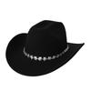 Western cowboy top hat felt hat Tibetan top hat three-dimensional pattern accessories jazz hat new woolen hat