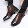 Herren Formelle Chelsea Boots Modischer Gentleman-Stil Täglich Business Büro Outdoor Party Hochzeit Erwachsen Elegant Schuhe NEU