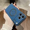 Deer Leather For Magsafe Magnetic Case For iPhone 17 Air 16 16E 15 14 Plus 13 12 11 Pro Max Wireless Charge Shockproof Cover