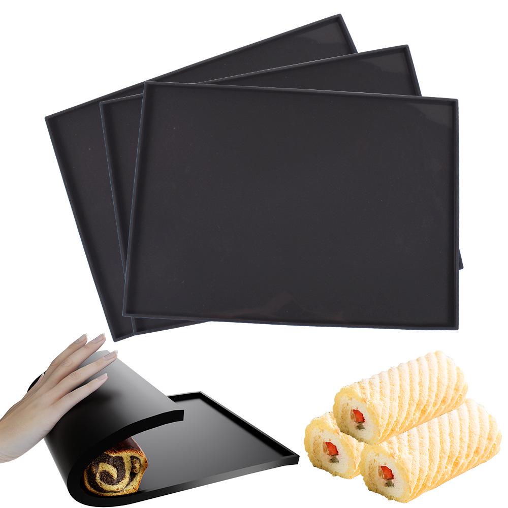 Eco-friendly Silicone Baking & Painting Mat - Multifunctional Kitchen Tool for Cakes, Swiss Rolls & More