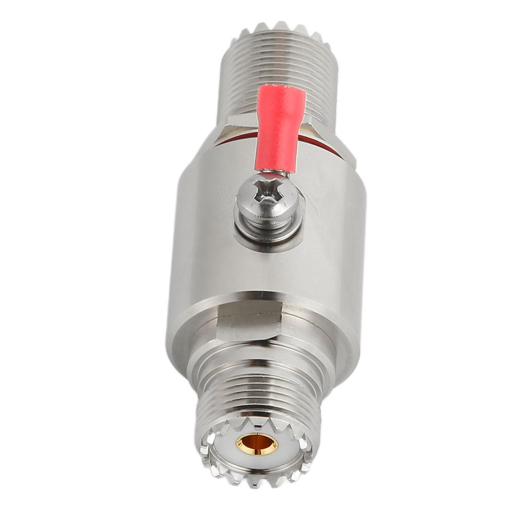 Lightning Arrester Professional Female to Female UHF Coaxial Lightning Surge Protector for CB Radio HAM Radio Equipment