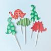 24Pcs Double‑Sided Cartoon Cake Toppers, Toothpick Cupcake Picks, Birthday Party Dessert Table Decorations Supplies