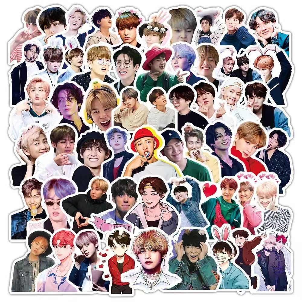 BTS Stickers,Stickers for Laptop Journal Skateboard Guitar Luggage