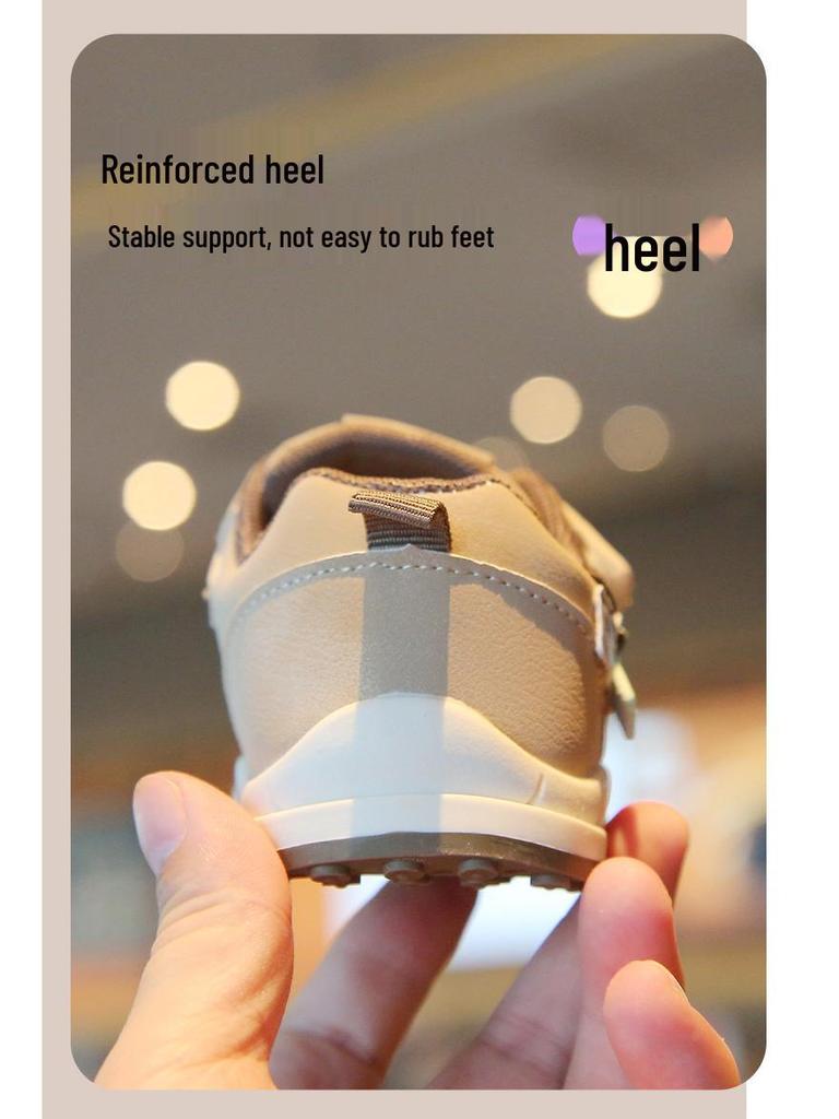 Baby Non-Slip Soft Sole Shoes - Spring/Autumn, Anti-Kick, Magic Tape, Cartoon Design for Boys and Girls