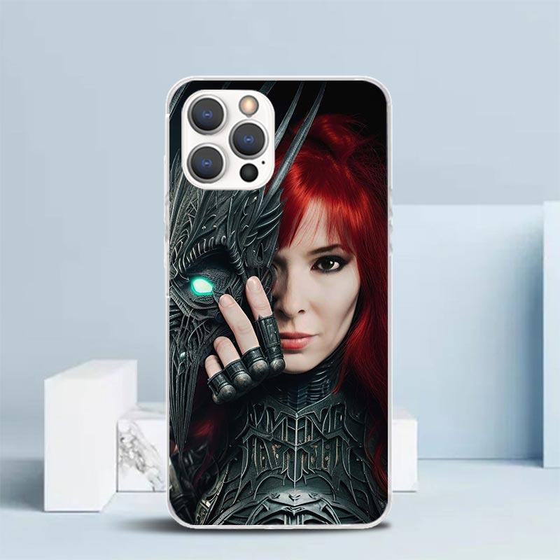 Mylene Farmer Soft Cover for iPhone 16 17 Air 15 14 Pro Max 16E Phone Case 13 Mini 12 11 7 SE 8 Print Pattern Fit Cases 16 17 Ai