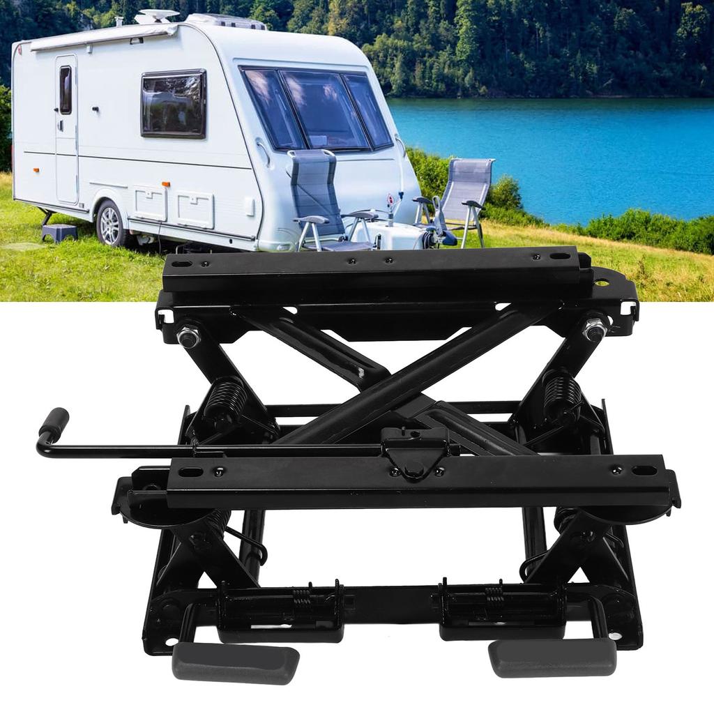 Seats Height Adjuster with Slide Rail 155mm Lifting Height Universal Fit Steel Seat Lifting Base for