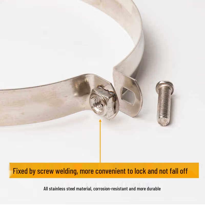 Stainless Steel Pipe Clamps 75mm (20-Pack)