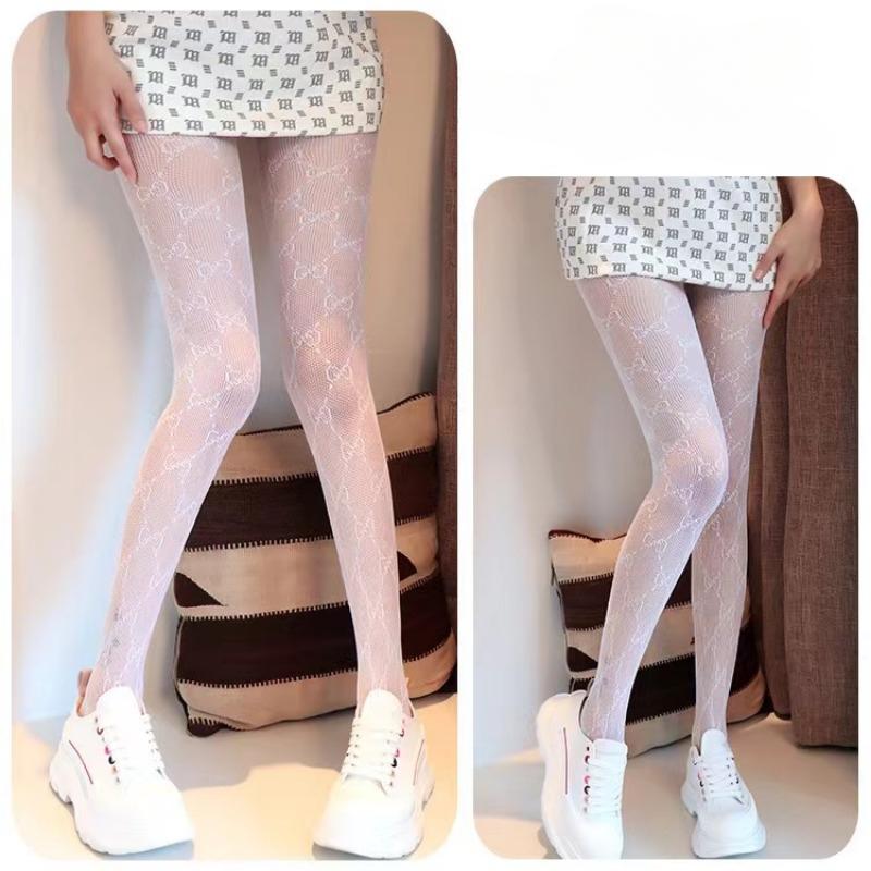 

Колготки с надписями, чулки в сеточку, новые черные леггинсы, сетчатые носки с полым дном one size белый