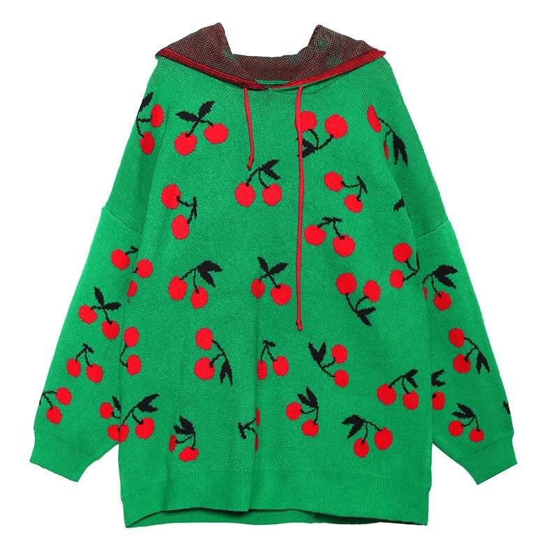 XITAO Lovely Cherry Pattern Sweater XJ2476
