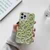 Iphone16Promax Case For Apple 15Pro Solid Color 17 Hollow Love Heart 14 Drops Of Glue Women