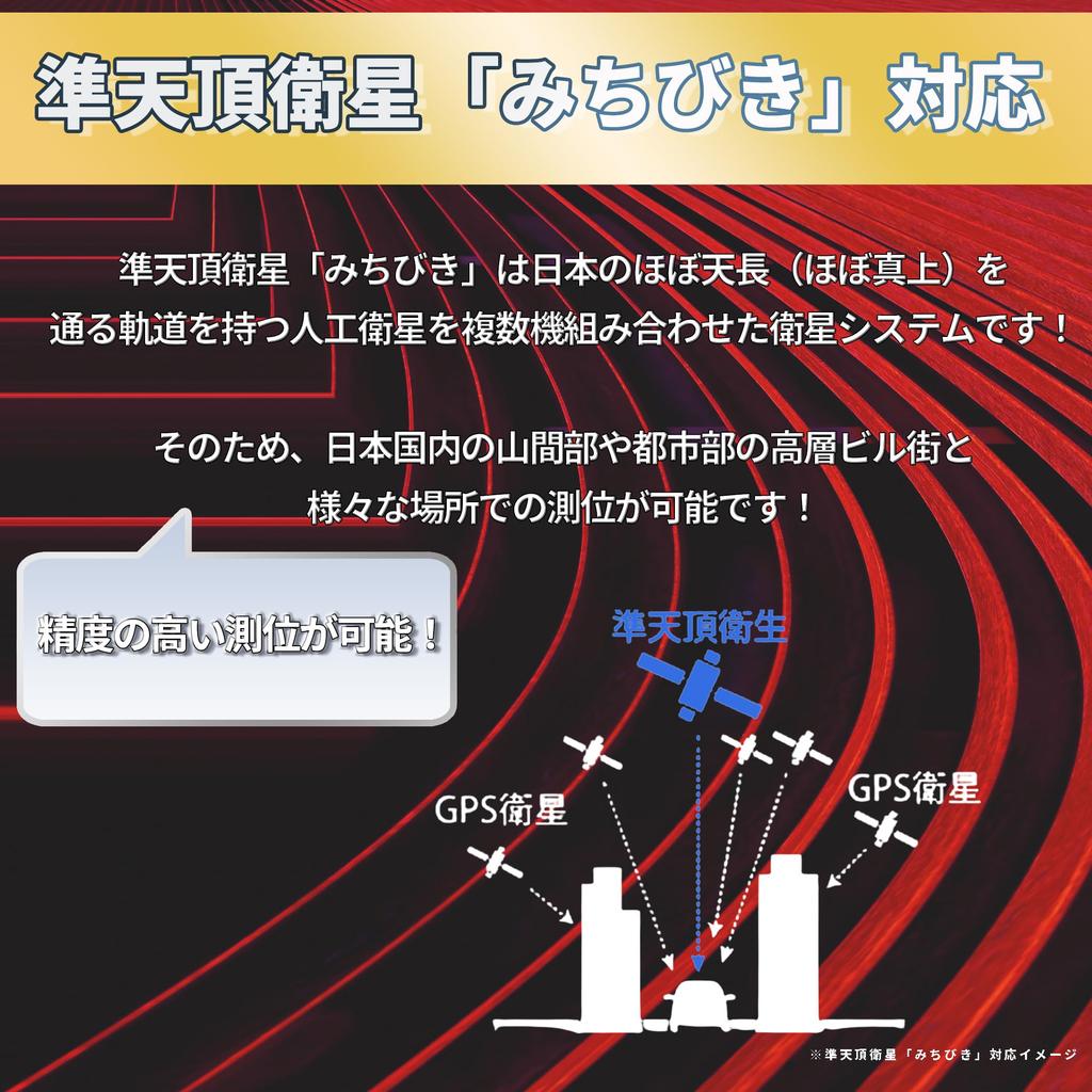 Tokyo Deco Portable Car Navigation System with 2025 Michibiki 2025 Recording 3 Power Sources Power Model A014 7-inch (QZSS) Support, One-Seg