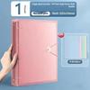 Waterproof Transparent Plastic 3 Ring Binder 5 Colors Elastic Buckle For School Office Document Storage