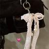Y2K Korea Süße Spitze Perlenkette Handy-Lanyard Kette Knoten Handy-Lanyard Schlüsselanhänger Kopfhörer Tasche Kawaii Anhänger Zubehör
