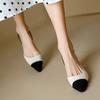 Women's high-heeled sandals summer small fragrant style pointed thin heel color matching large-size sandals