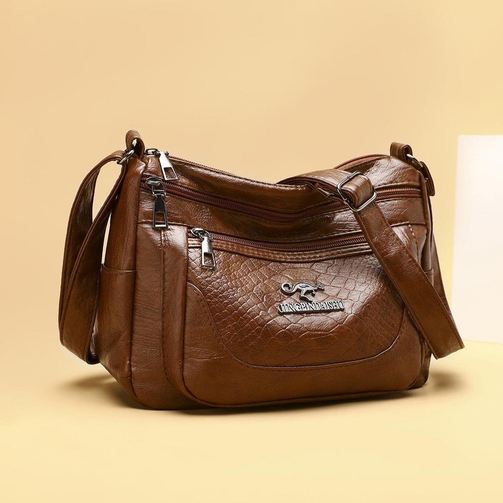 Fashionable wear-resistant durable soft touch middle-aged ladies bag new cross-border shoulder/crossbody bag