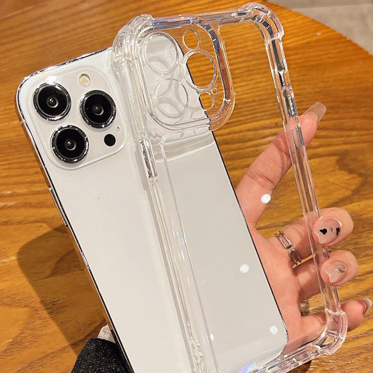 

Подходит для чехла для мобильного телефона iPhone16Pro Прозрачный Всесторонний Apple 15Max Четыре угла Защита от падения 13/12 Силиконовая защита X Apple 16Plus