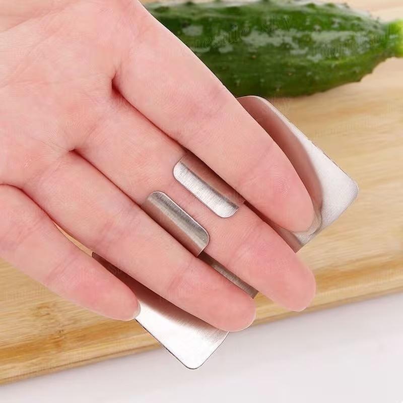 Stainless Finger Protector Hand Protector Cutting Vegetables Finger Guard Household Finger Protector Cutting Vegetables