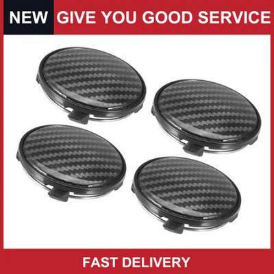 4 Pcs 60mm 61mm Wheel Center Hub Caps Hubcaps Covers Universal for Car Black