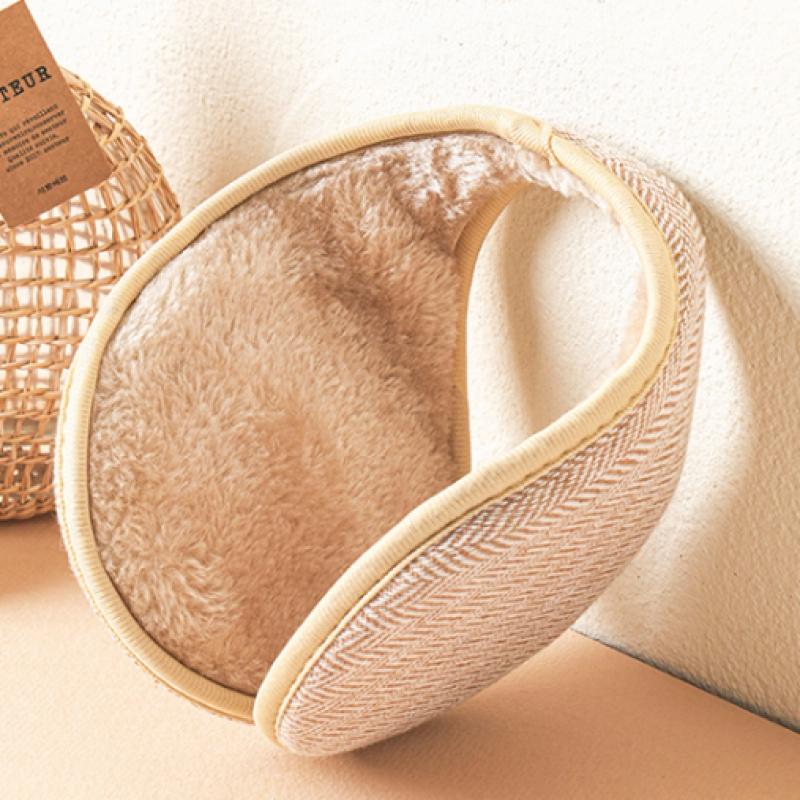 Daiso Muster Ohrenwärmer Elfenbein