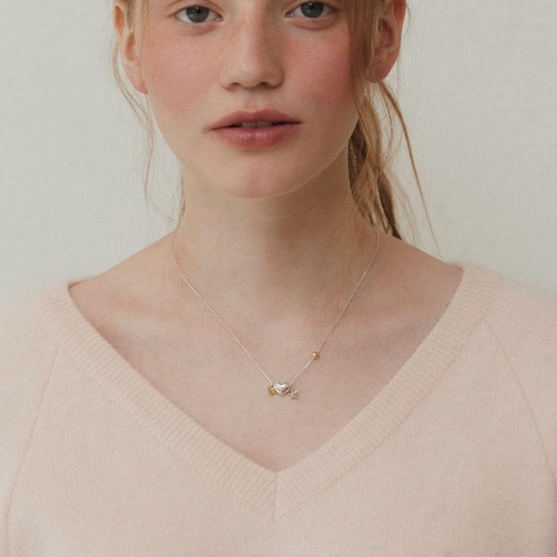 TATIANA (925 Silver) Multi-Ornament Necklace NZ2160